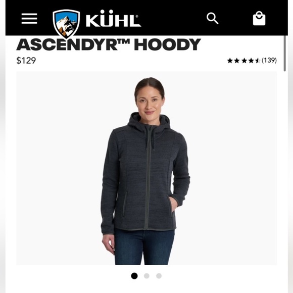 KUHL Ascendyr Hoody in Fleece Womens
Large Dark Green ☘️ Zip-Up Style 4376 - Picture 14 of 14